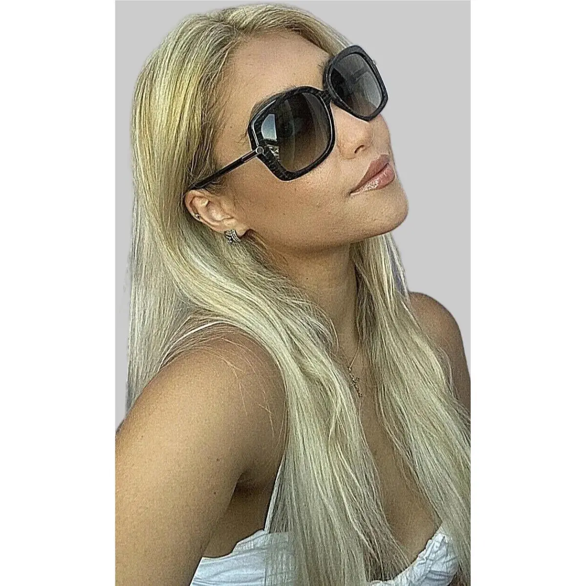 TF FT 323 O5B Paloma 59mm Black Gray Oversized Women`s Sunglasses by Tom Ford