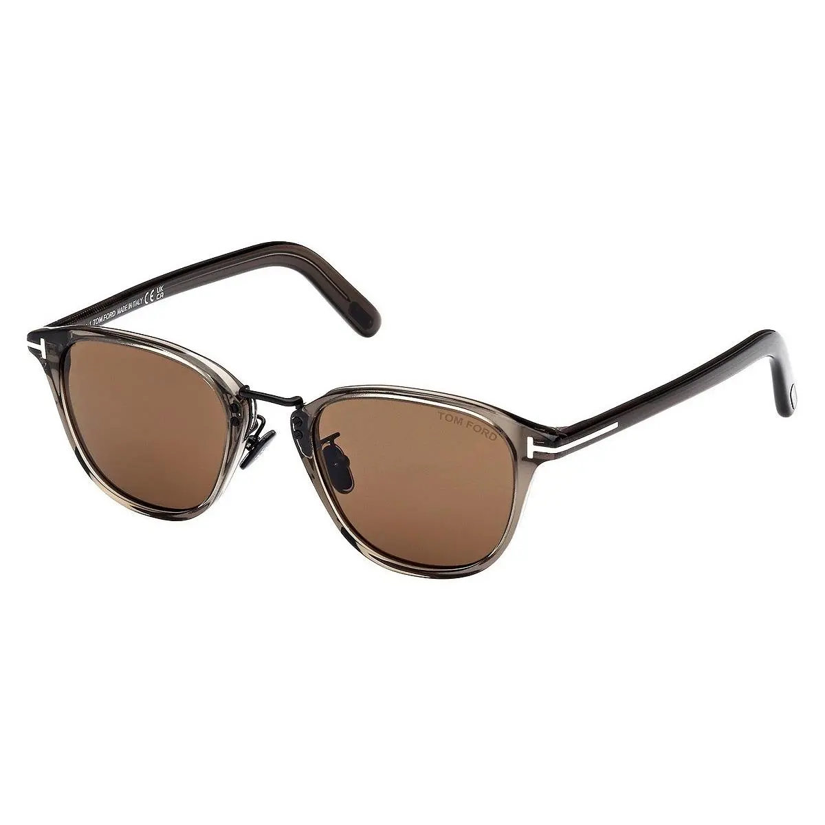 Tom Ford FT1049-D 20J Shiny Grey/roviex Sunglasses 50-21-145