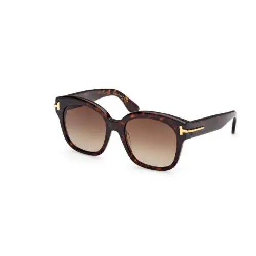 Tom Ford Icon FT1235 52F Dark Havana/gradient Brown 55mm Women`s Sunglasses