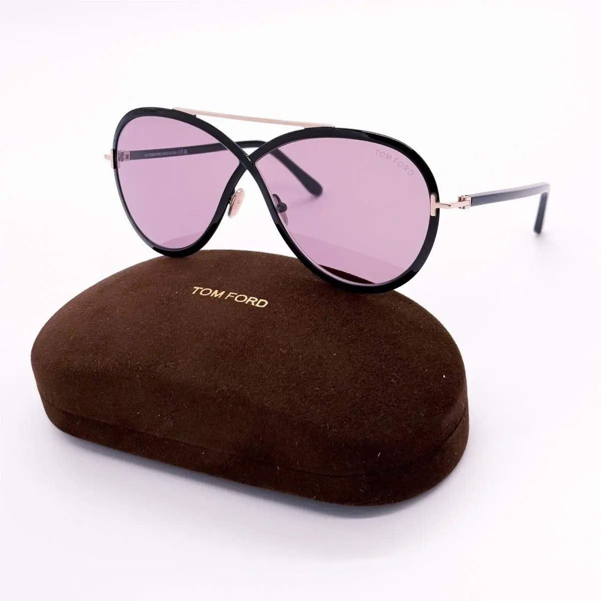 Tom Ford Rickie TF1007 01Y Women Oversized Sunglasses Tom Ford FT1007/S