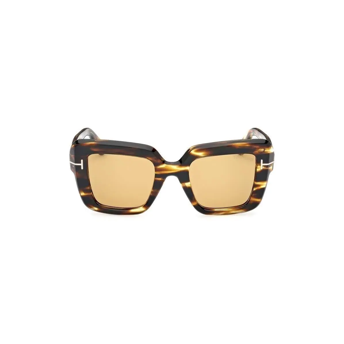 Tom Ford Women Esme 50mm Square Sunglasses Shiny Honey Brown / Amb