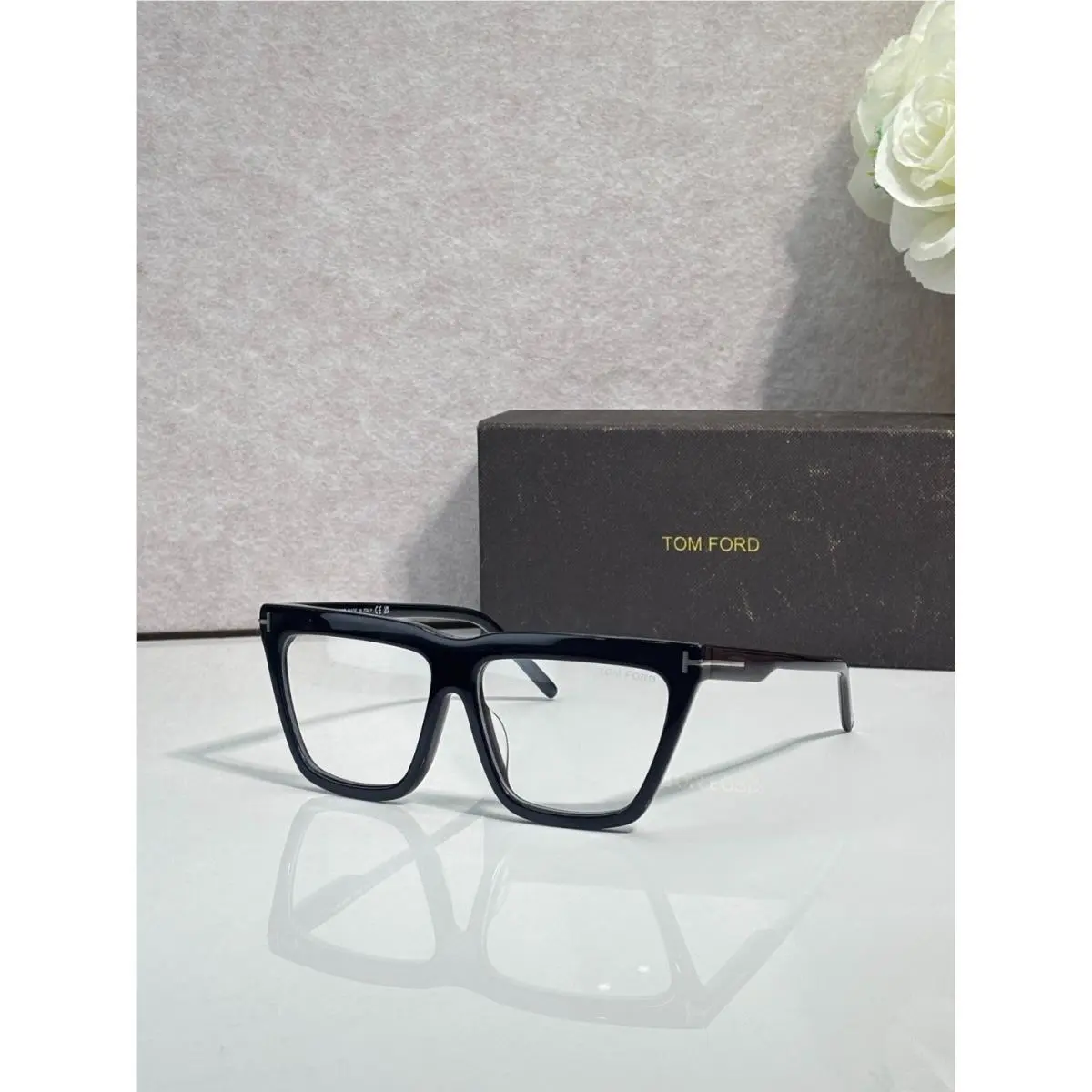 Tom Ford Sunglasses FT1110 01B Black/clear 56-14-140mm with Case