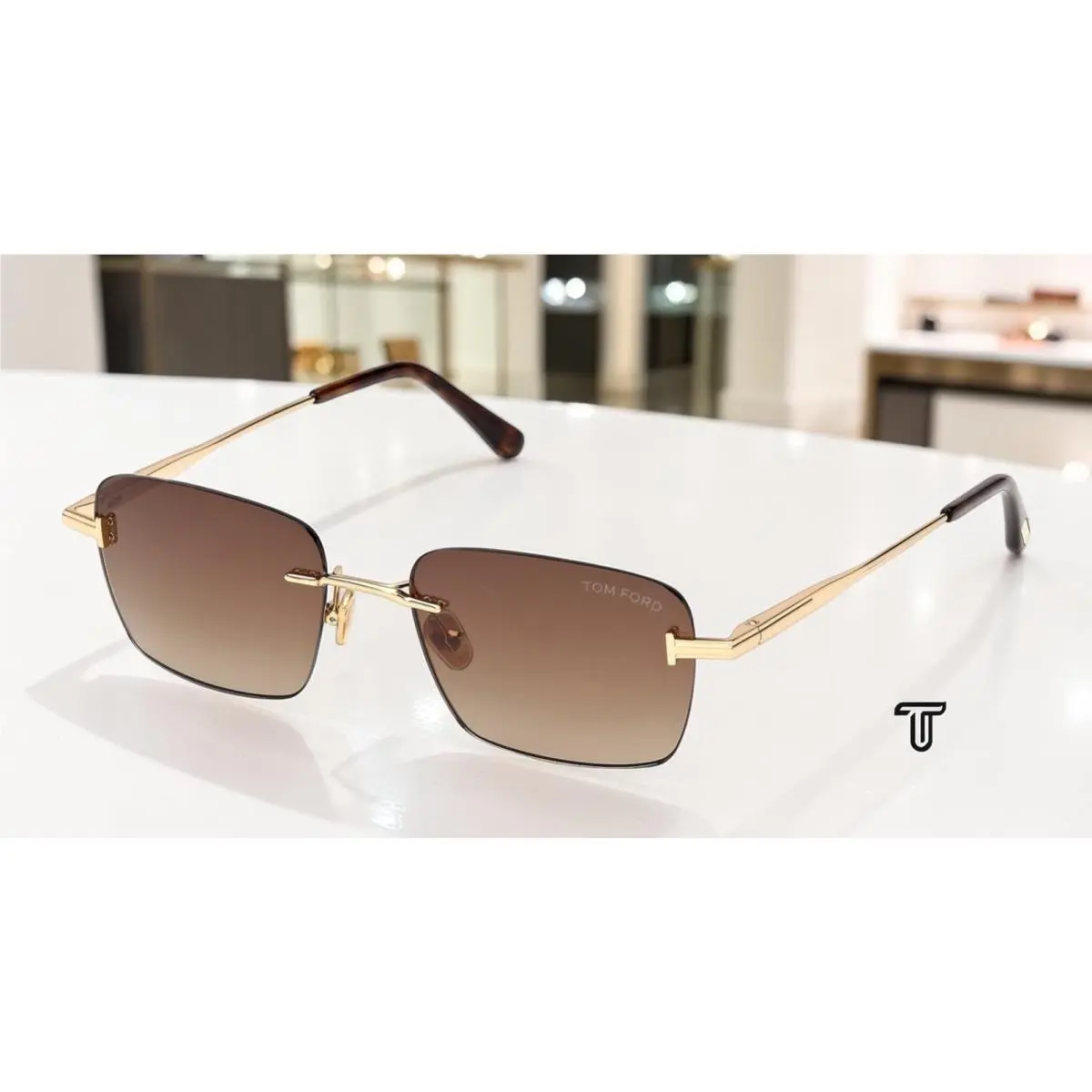Tom Ford FT1354 30F Jake-02 Shiny Deep Gold 54 mm Unisex Sunglasses - Frame: Shiny Deep Gold, Lens: Shiny Deep Gold