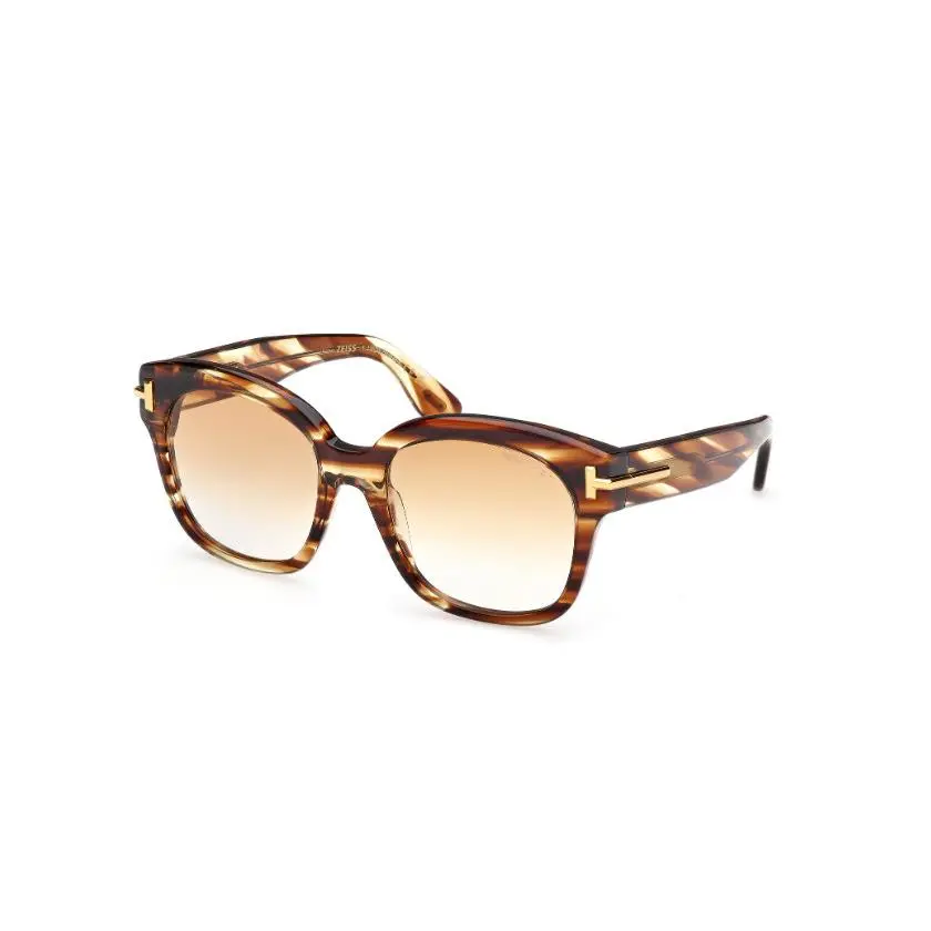 Tom Ford Icon FT1235 55F Coloured Havana/o Light Brown 55mm Women`s Sunglasses