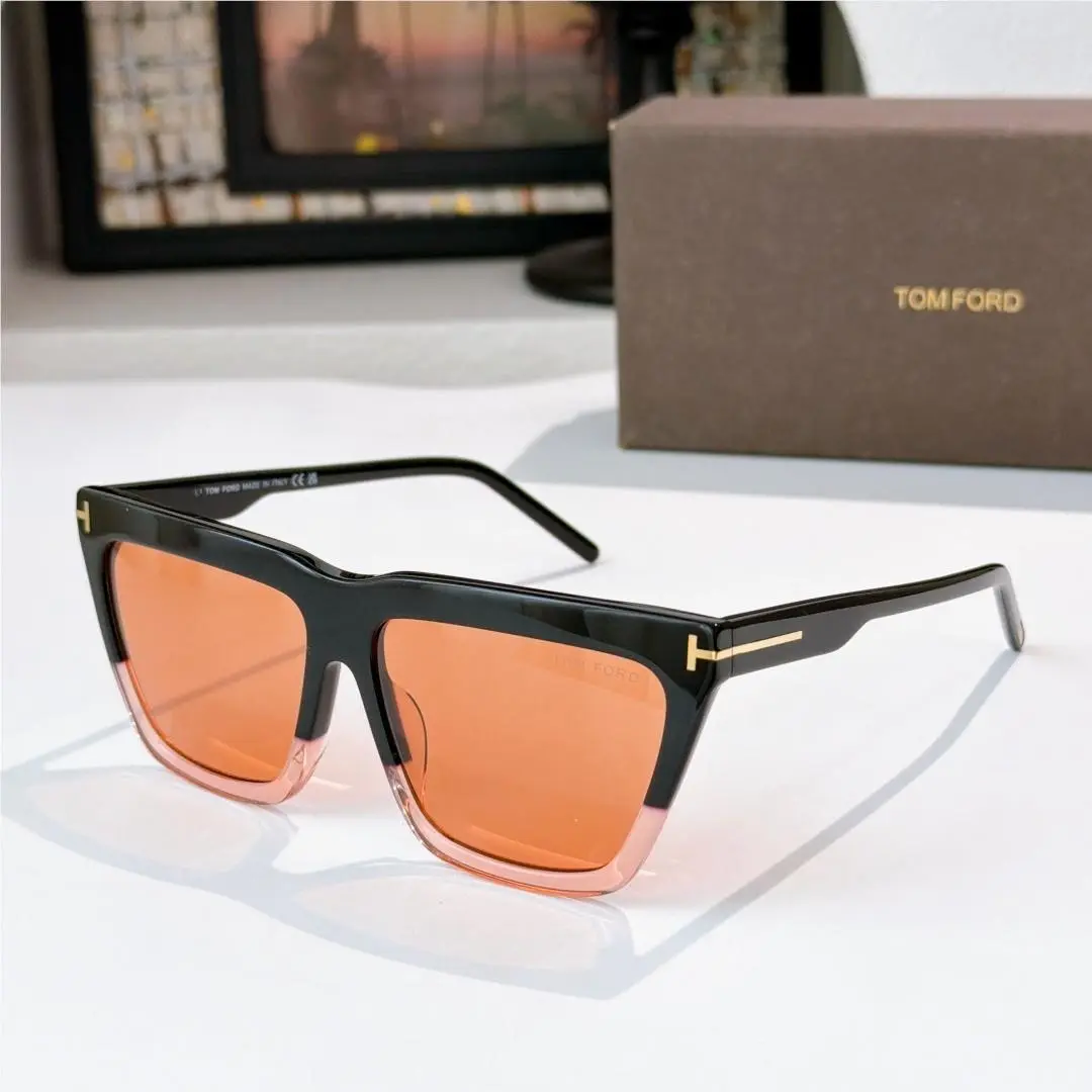 Tom Ford Sunglasses FT1110 01B Black/orange 56-14-140mm with Case