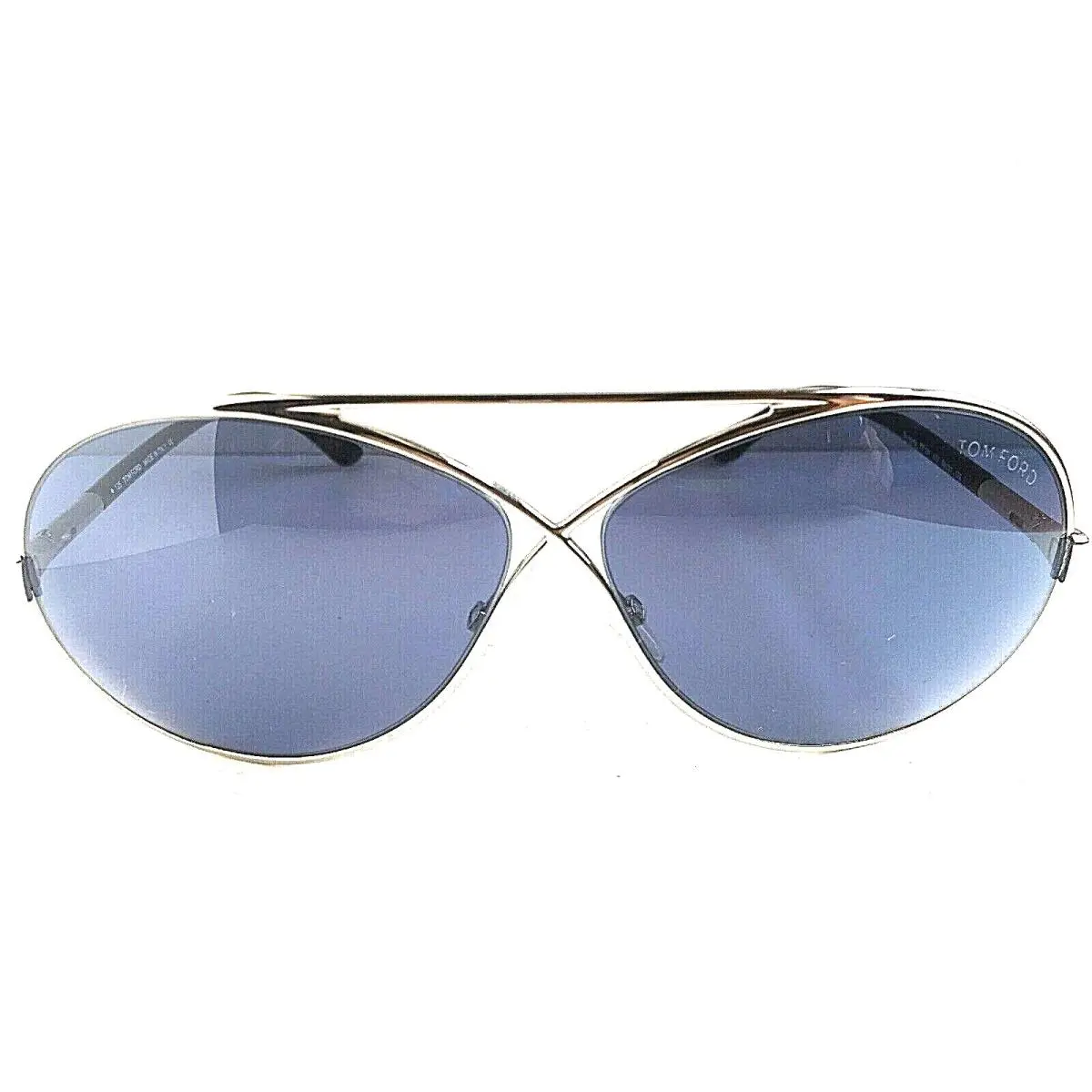 Tom Ford Georgette TF154 18V 64mm Silver Oversized Women`s Sunglasses Italy