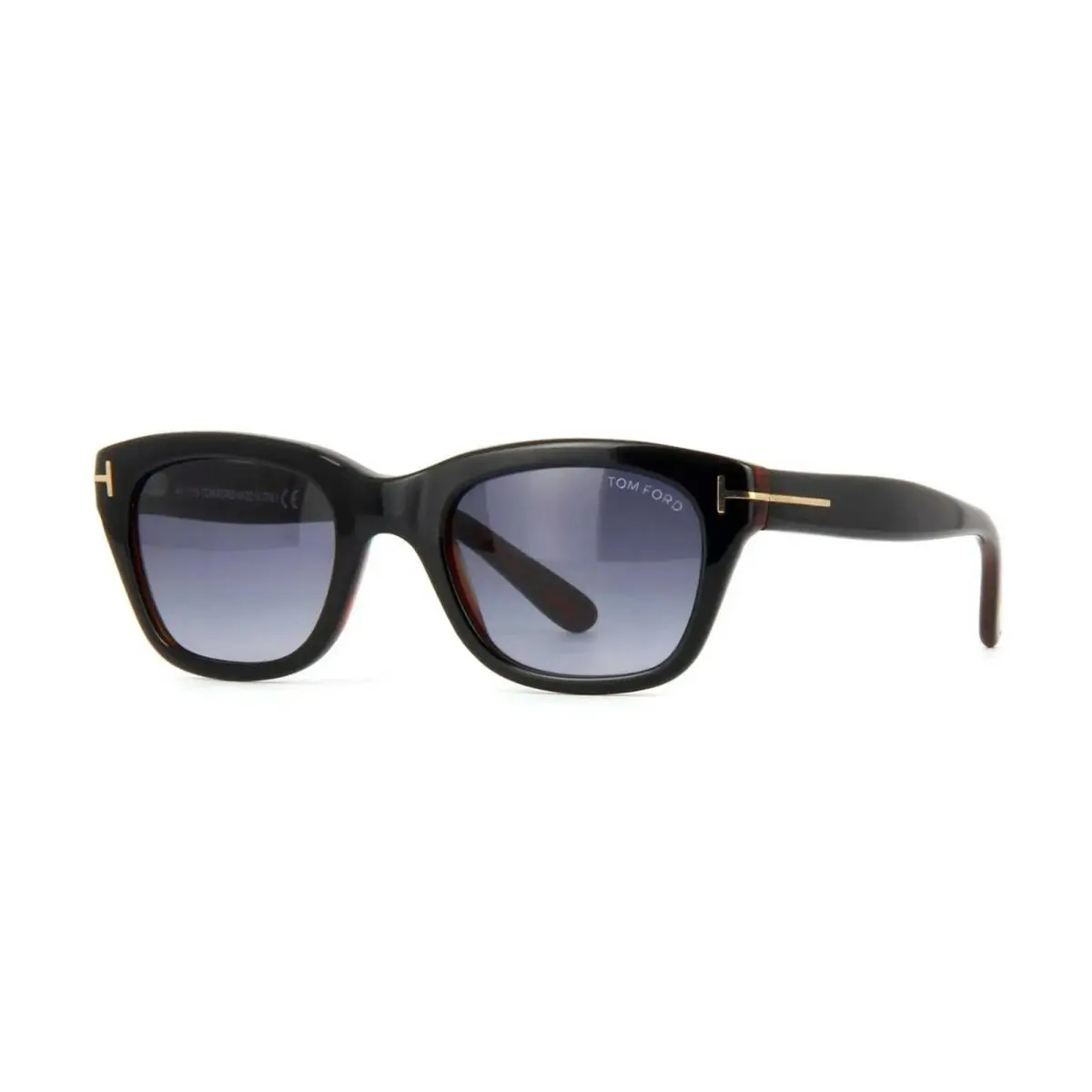 Tom Ford Snowdon FT 0237 05B Black Havana Grey Shaded 52mm Sunglasses