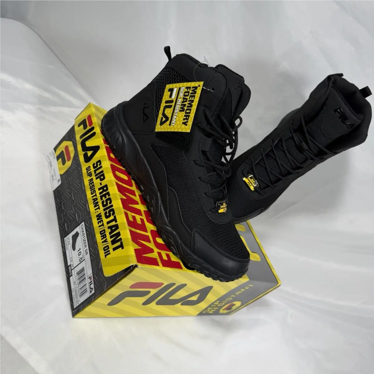 Fila Chastizer SR 1LM00984-001 Men`s Wet Dry Oil Slip Resistant 10.5￼