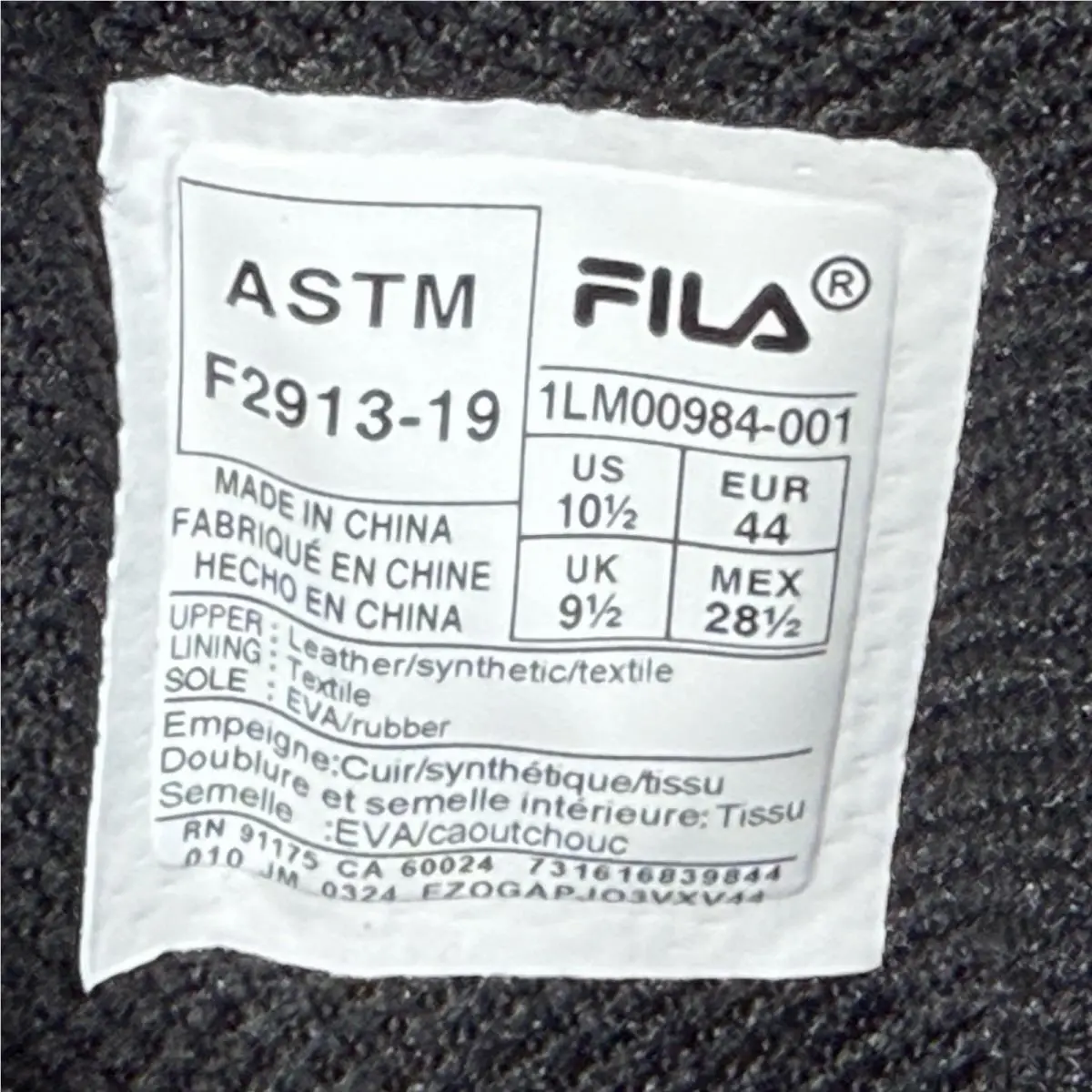 Fila shoes - FILA CHASTIZER SR. - CHASTIZER - 1LM00984-001 - Black 10