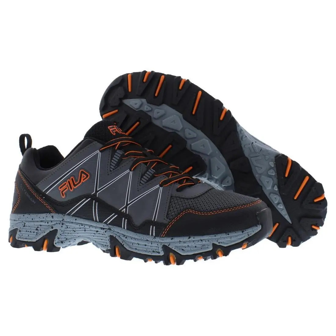 Fila Peake 24 Mens Shoes Size 8.5 Color: Black/orange