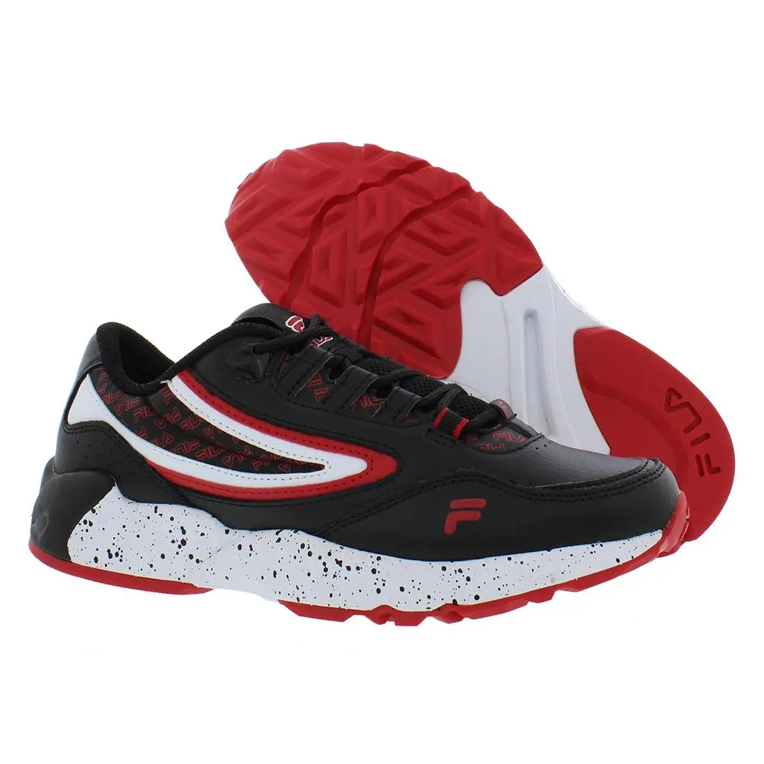 Fila Clockwork Mens Shoes Size 8 Color: Black/white/red