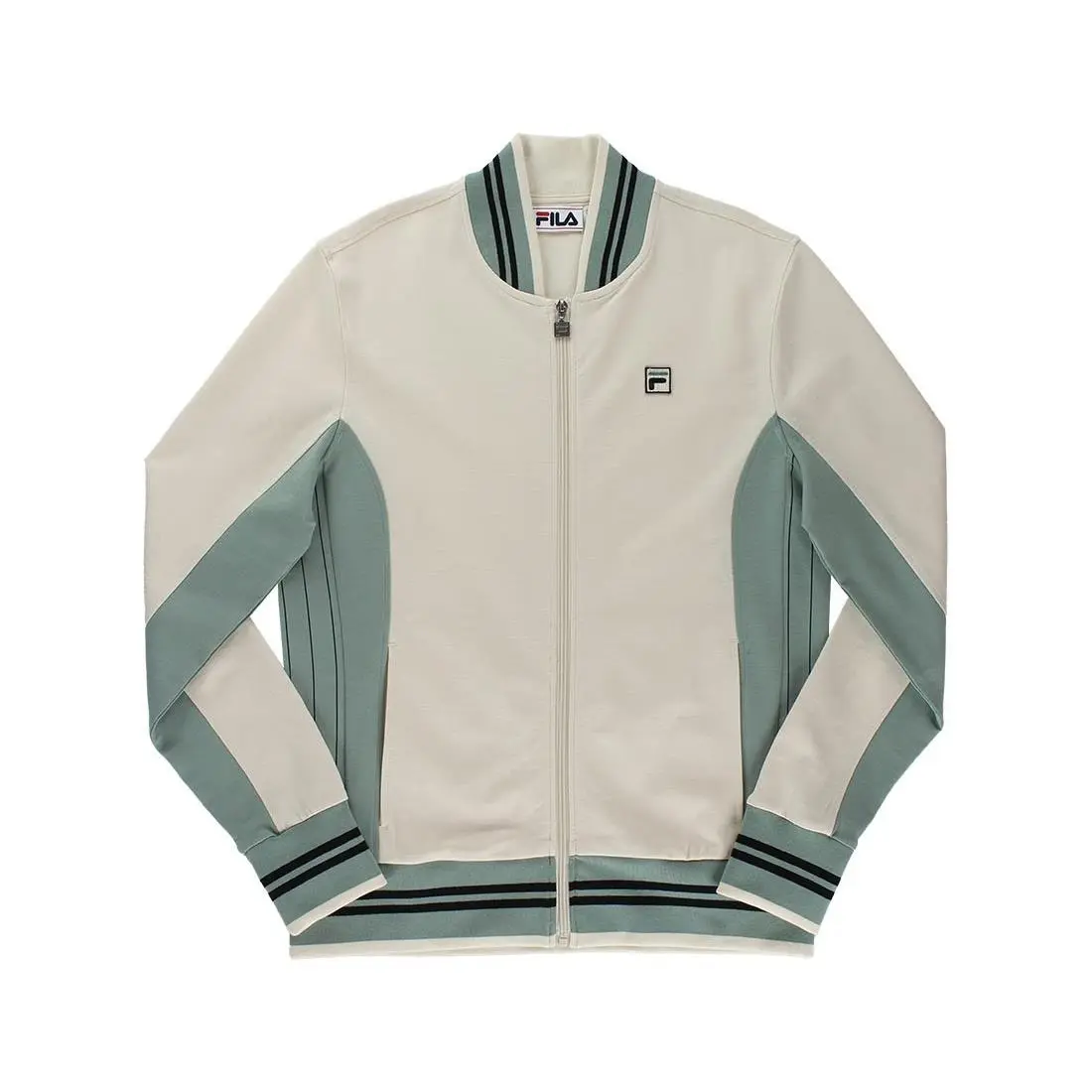 Fila Settanta Mens Jackets Size XL Color: Cream/green