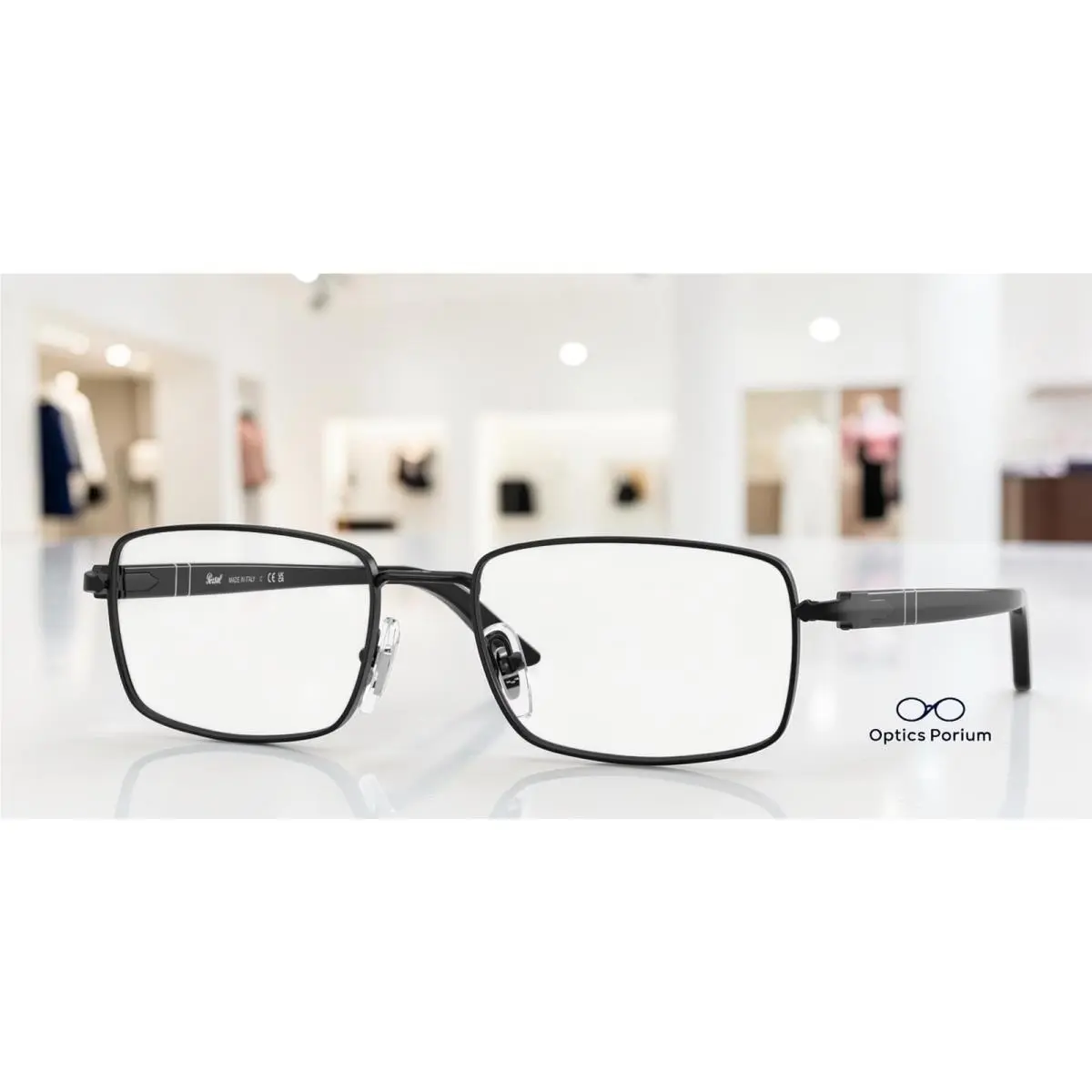 PO1029V 1078 Demigloss Black Clear 54 mm Unisex Eyeglasses by Persol