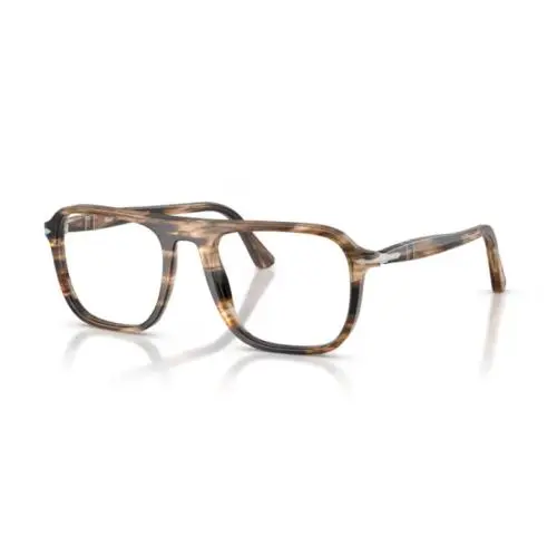 Persol 0PO3359V Jacques 1236 - Black Brown/clear 51mm Men`s Eyeglasses