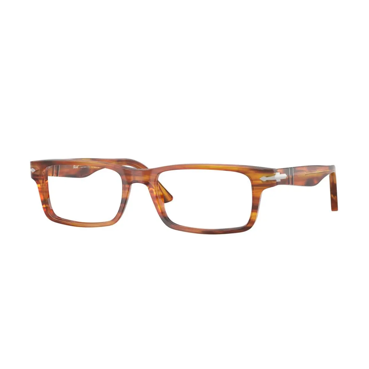 Persol PO3050V 1157 Striped Brown Clear 53 mm Men`s Eyeglasses