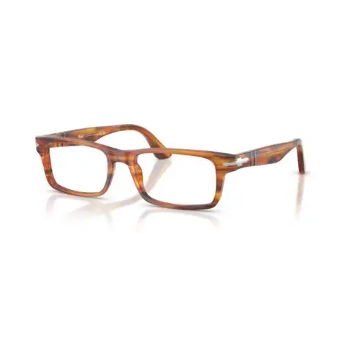 Persol 0PO3050V 1157 - Striped Brown/clear 55mm Men`s Eyeglasses