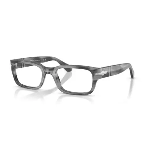 Persol 0PO3399V 1192 - Striped Grey/clear Lens 53mm Men`s Eyeglasses