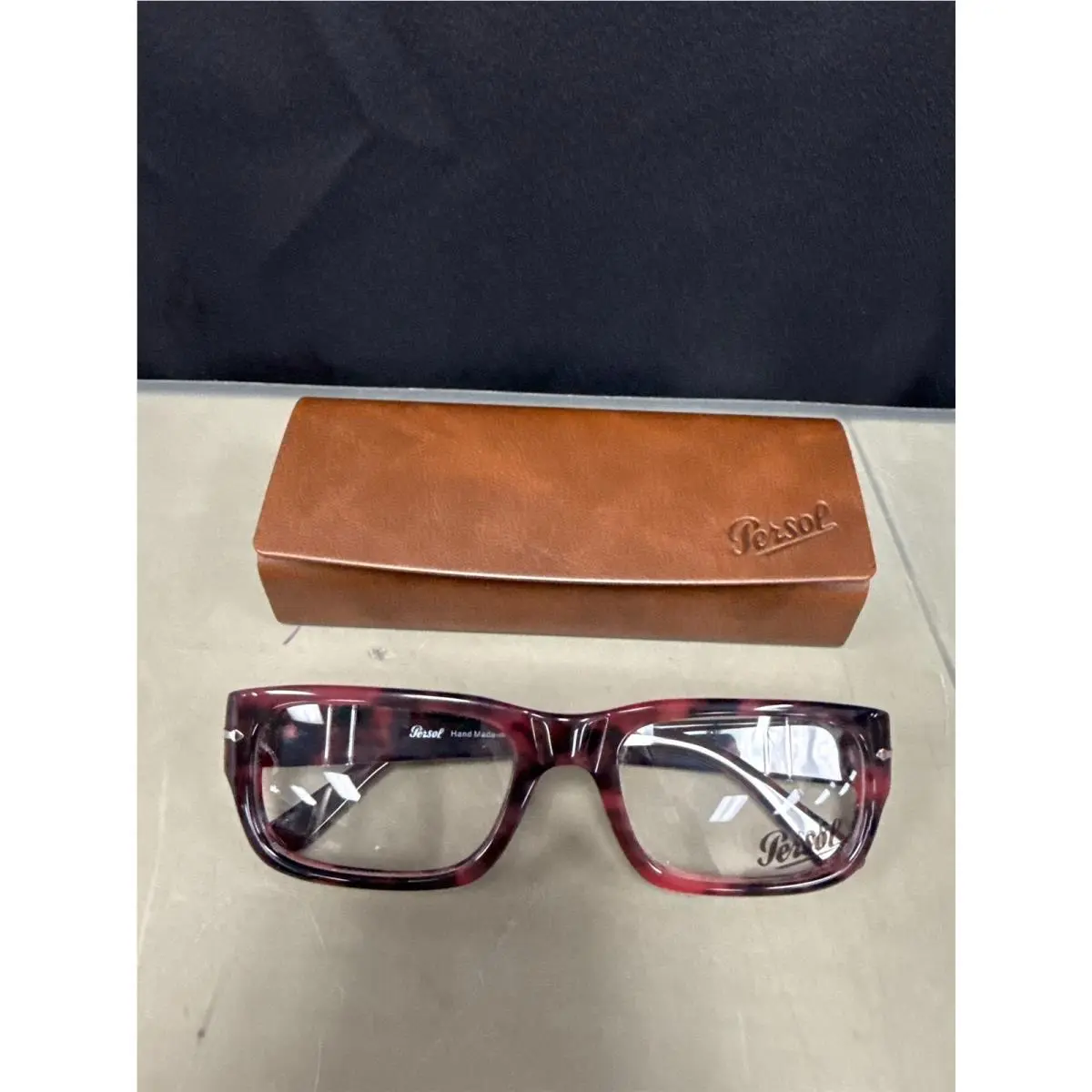 Persol 3347-V Red Havana 145/55-20 Demo Lens