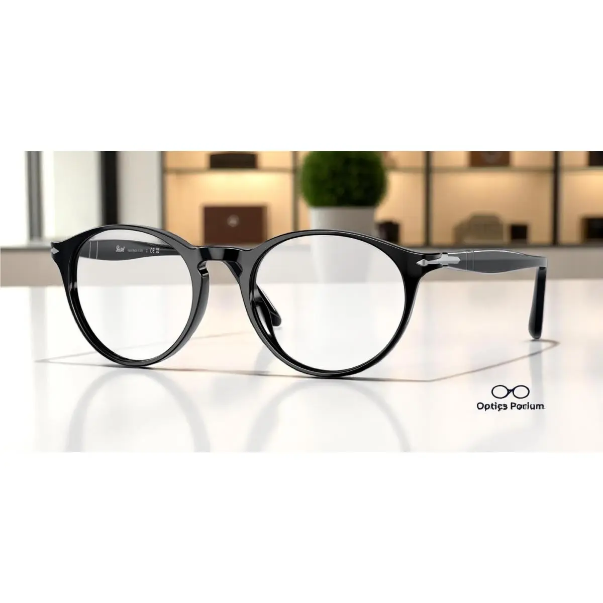 Persol PO3092V 9014 Black Transparent 50 mm Men`s Eyeglasses