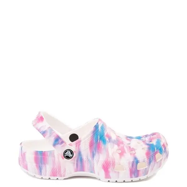 Crocs Classic Dream 207567-94S Unisex White/multi Comfort Slip-on Clog LPP27