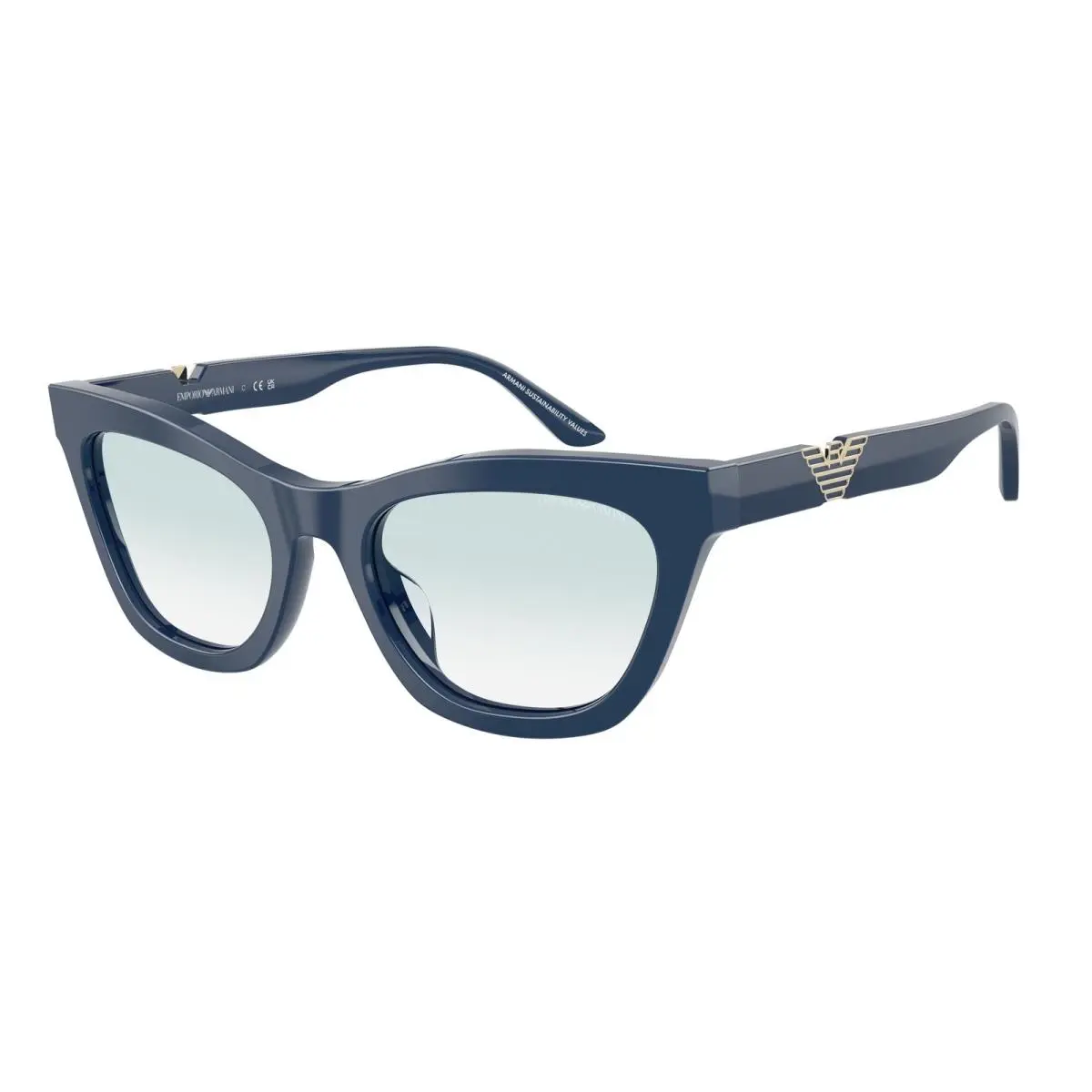 Emporio Armani EA4259U 63253F Blue Clear Gradient Blue 55 mm Women`s Sunglasses