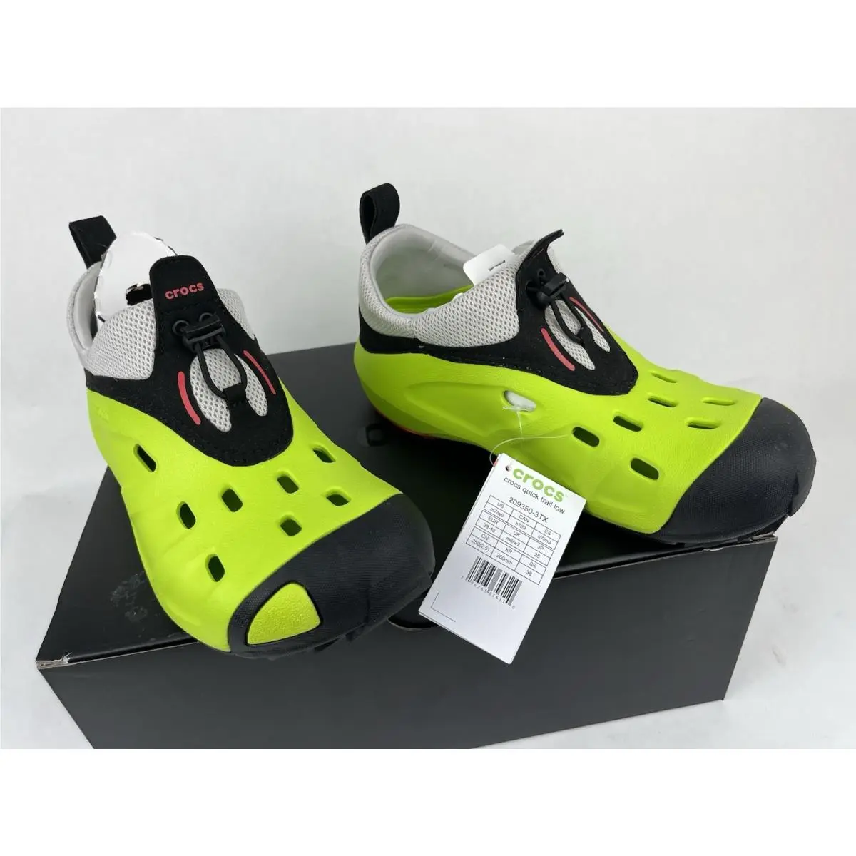 Crocs Quick Trail Low Lime Punch Unisex Shoes Size Men’s 7 Women’s 9
