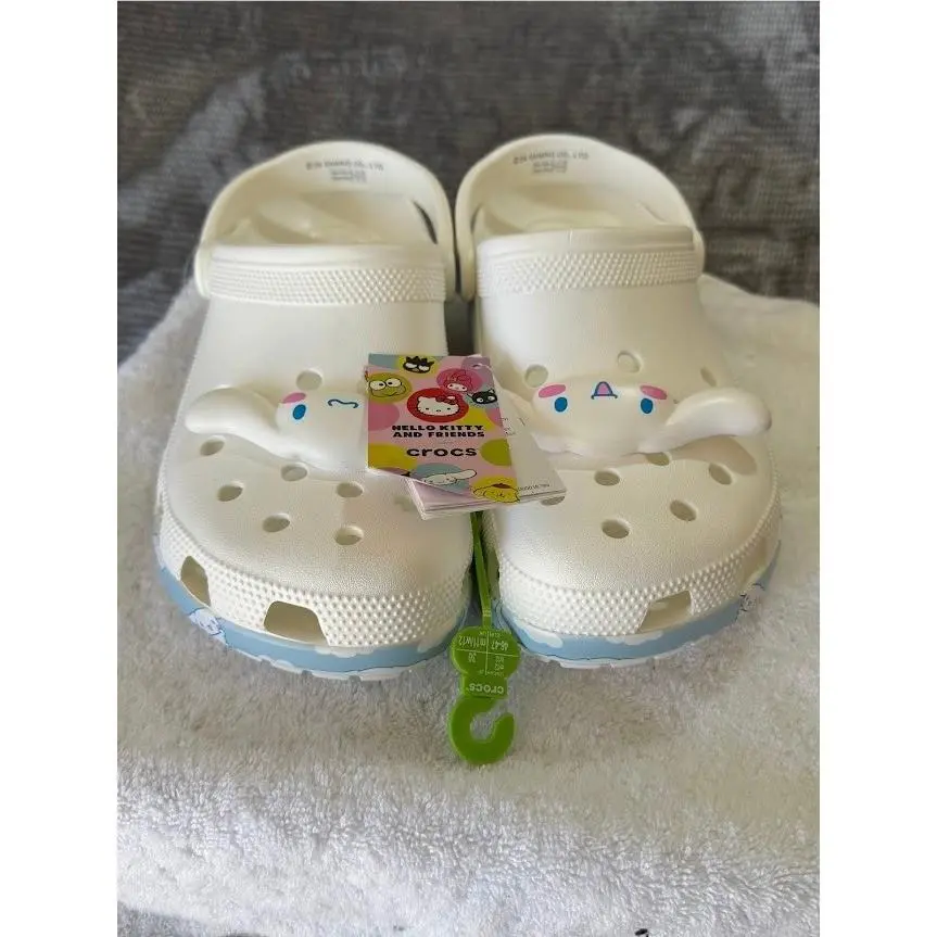 Crocs Hello Kitty and Friends Cinnamoroll Classic Clog White 209459-100 Mens 12