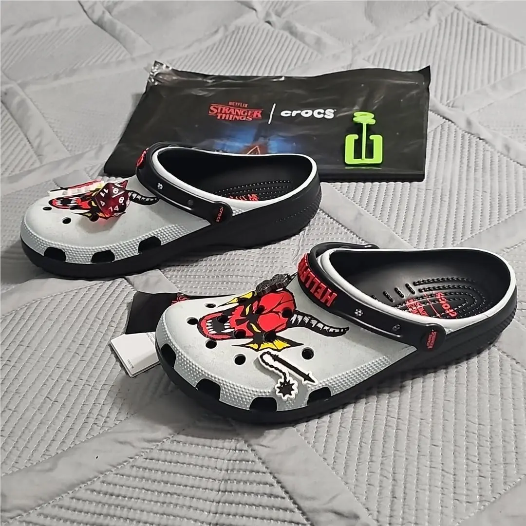 Crocs shoes - crocs STRANGER THINGS Hellfire Classic Clog - White/Multi (UPC: 198445264009) 1