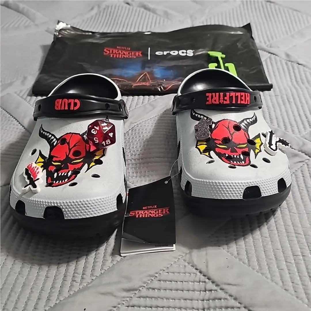 Crocs shoes - crocs STRANGER THINGS Hellfire Classic Clog - White/Multi (UPC: 198445264009) 3