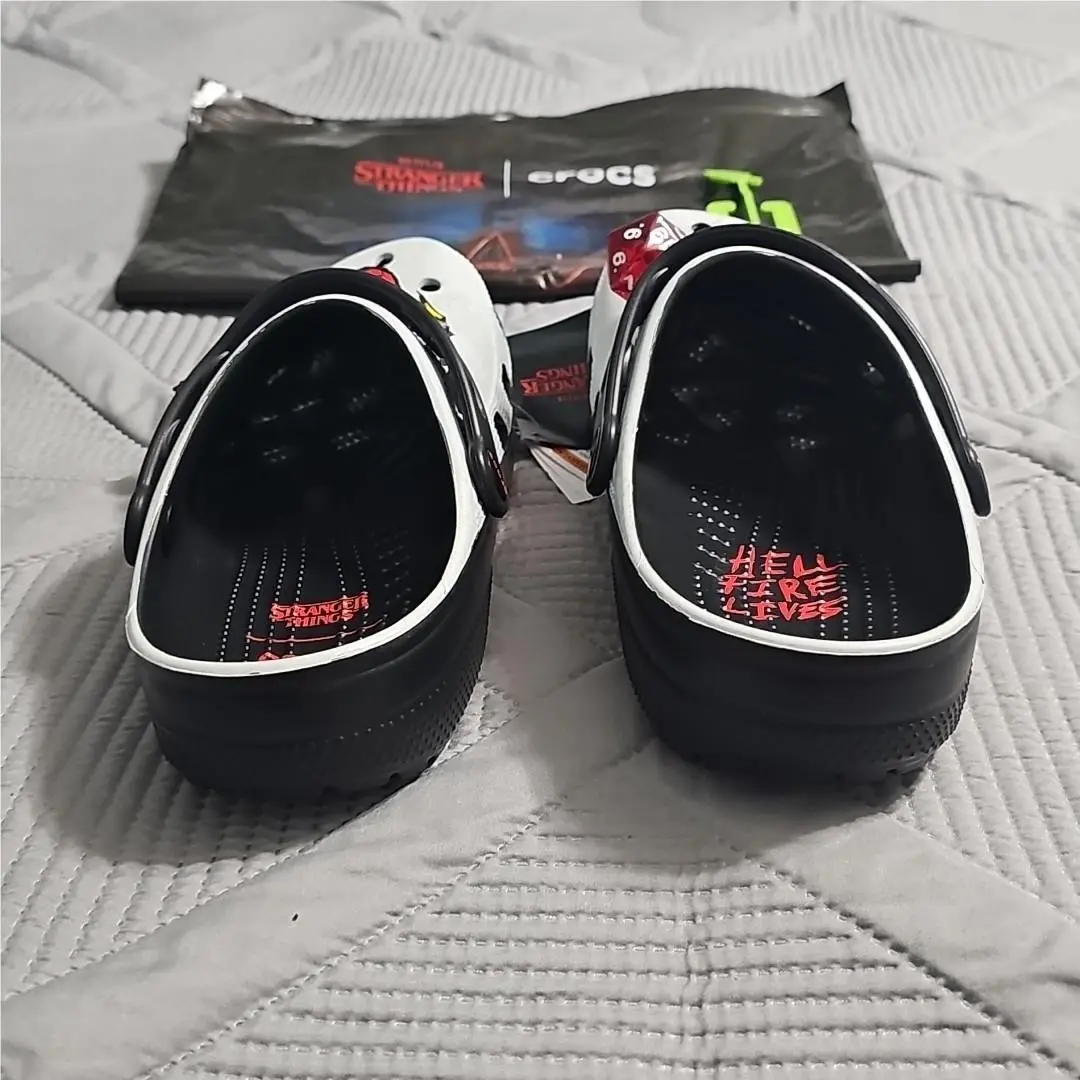 Crocs shoes - crocs STRANGER THINGS Hellfire Classic Clog - White/Multi (UPC: 198445264009) 6