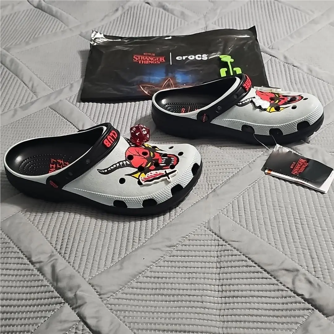 Crocs shoes - crocs STRANGER THINGS Hellfire Classic Clog - White/Multi (UPC: 198445264009) 4