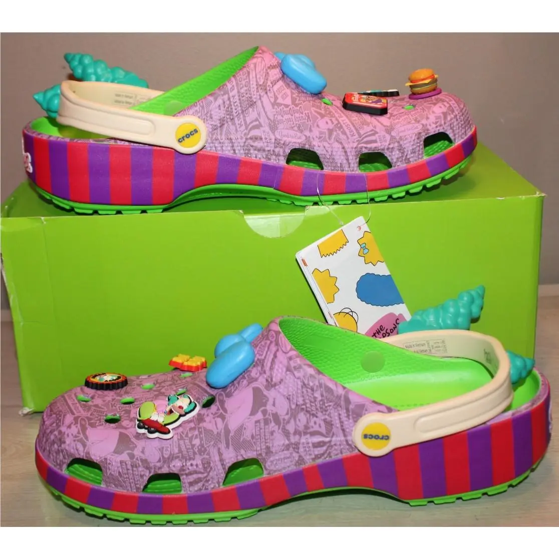 The Simpsons X Crocs Krusty Classic Clog Men`s Size 12