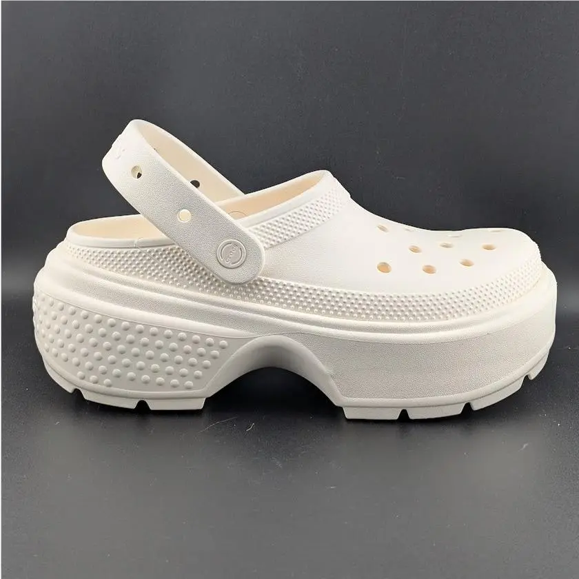 Crocs Stomp Platform Clog US Shoe Size Men`s 10 /women`s 12 Chalk