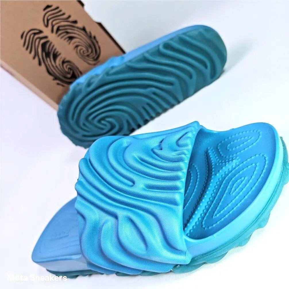 Crocs Pollex US 15 Men`s Slides Light Blue Tashmoo Sandals 208685 4OH