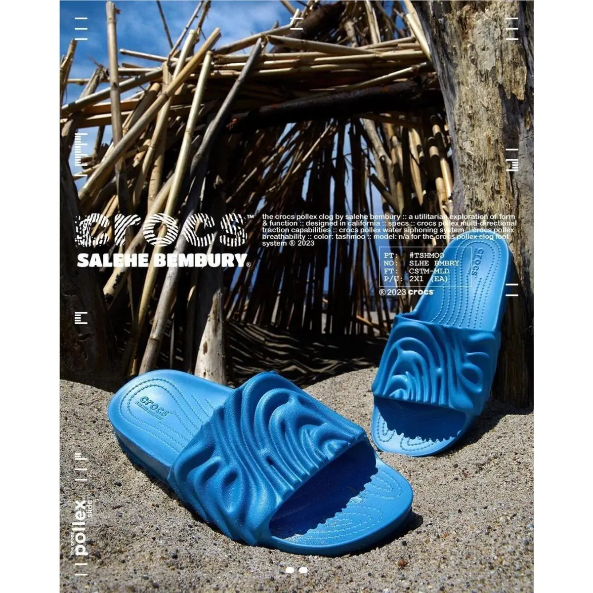 Crocs shoes - Crocs Pollex Slide - Pollex Slide - 208685-4OH 2086854OH - Blue 16