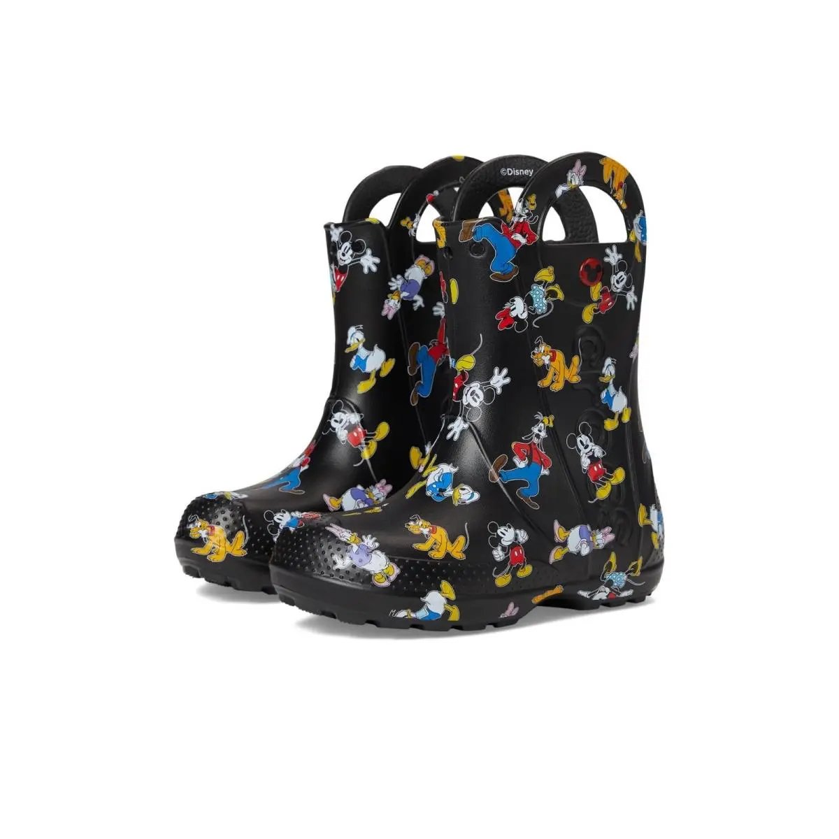 Crocs Handle It Kid`s Rain Boots Waterproof Slip On Shoes