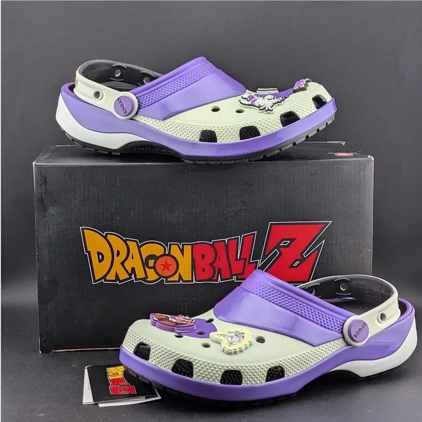Kids` Size 6Y / Wm`s 7.5 Dragon Ball Z Frieza Classic Crocs Purple