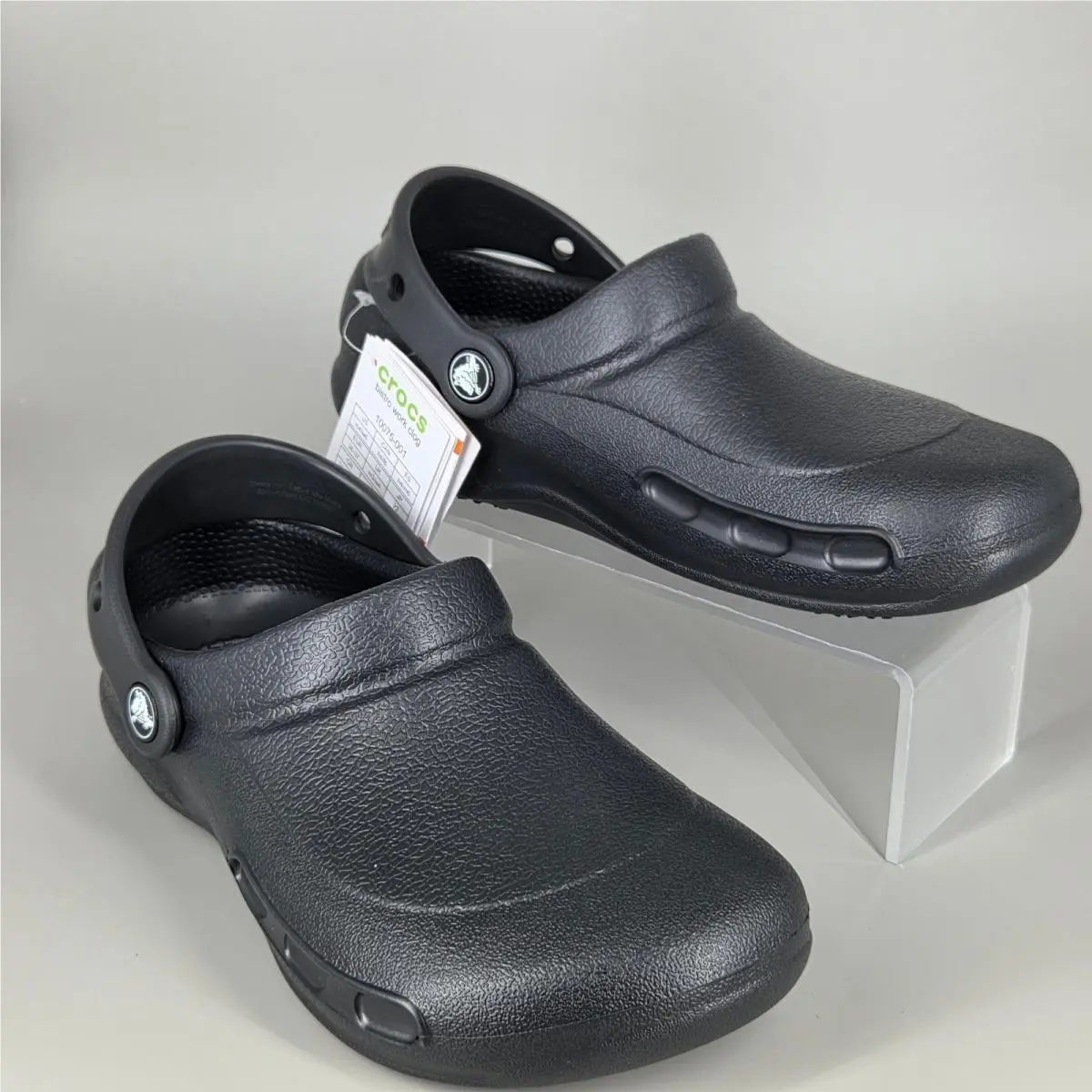 Crocs Bistro Work Clog Women Size 6 Black Slip Resistant Professional Culinary