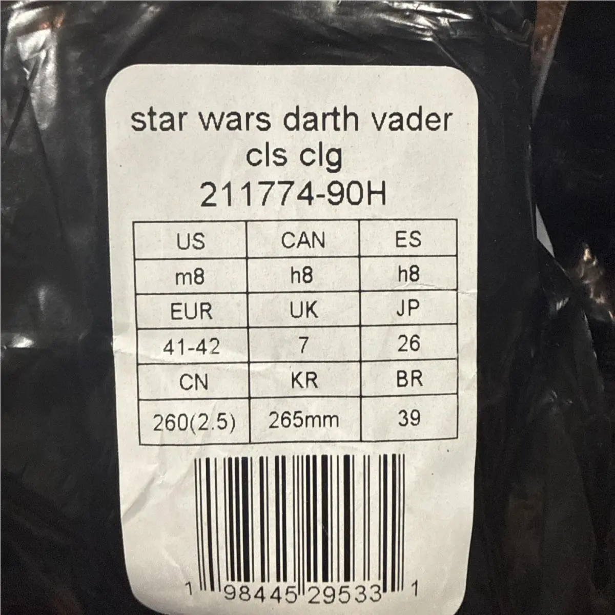 Crocs shoes - Star Wars Darth Vader - Star Wars Darth Vader - Black 10