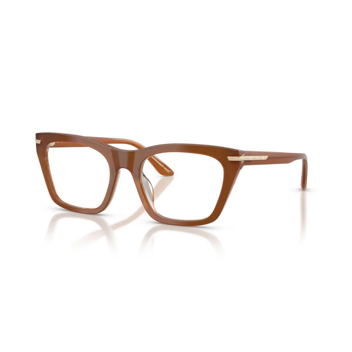 3283BU Eyeglasses 6376 Brown by Emporio Armani