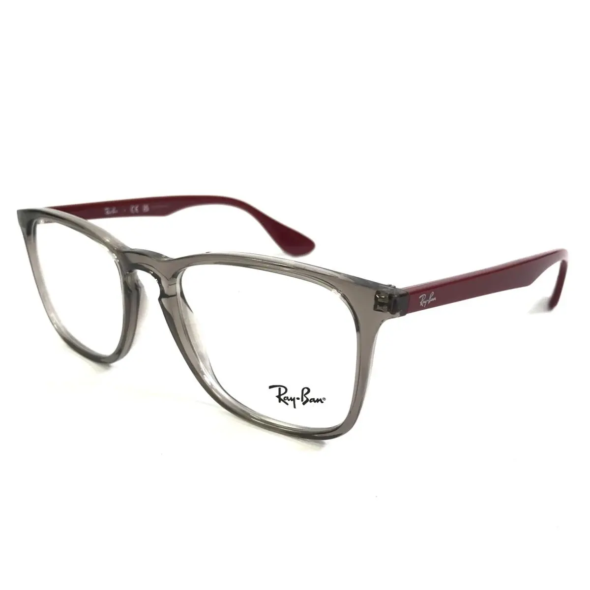 Ray-ban Eyeglasses Frames RB7074 8083 Transparent Grey Bordeaux 52-18-145