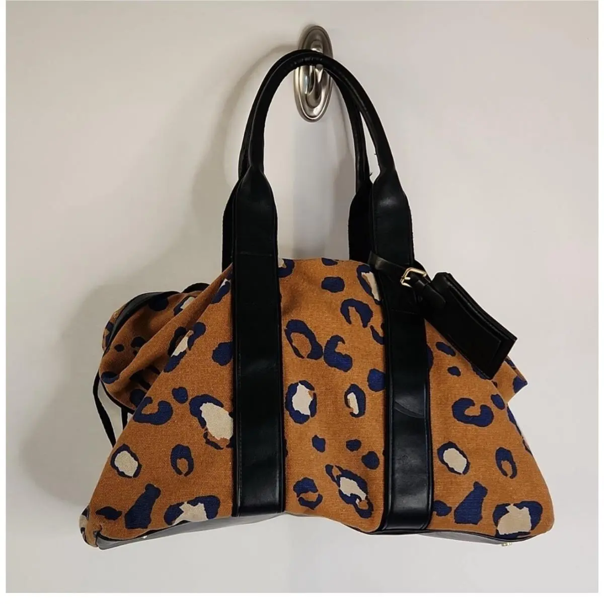 Phillip Lim Leopard Print Travel Carryon Tote Weekender Bag