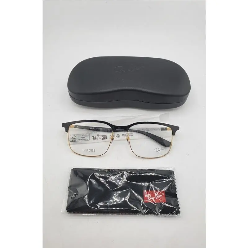 Ray-ban RB 6518 2890 Black Gold Liteforce Eyeglasses 57-19-150