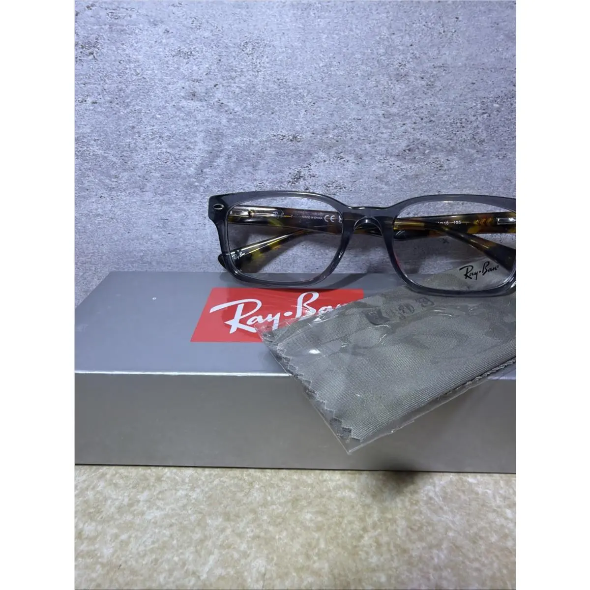 Ray-ban RB8908 8061 Transparent Grey Eyeglass Frame 55-18 145 Women’s