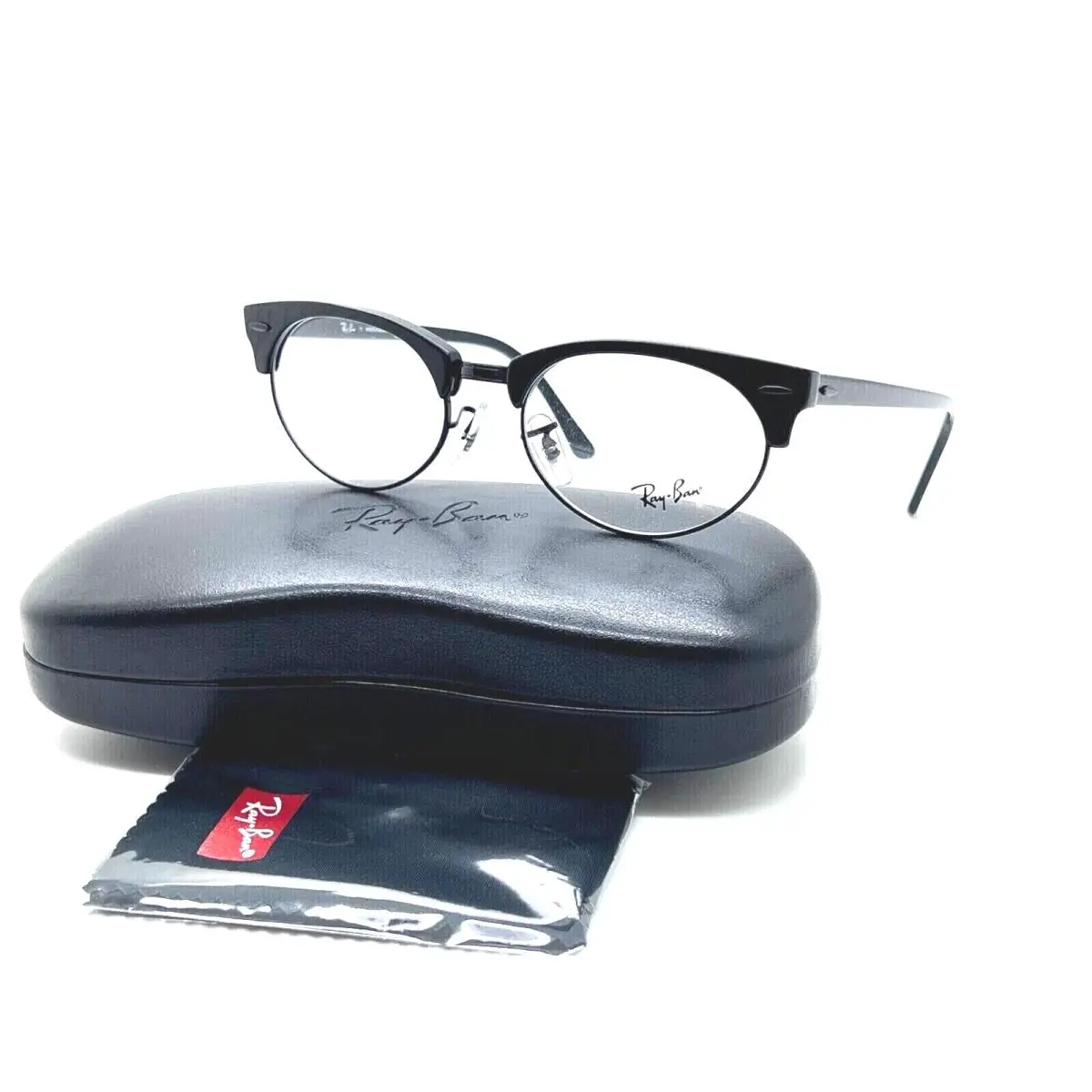 Ray-ban Frames Clubmaster Oval Unisex Glasses RB 3946V 8049 50 19 140 - Frame: Black