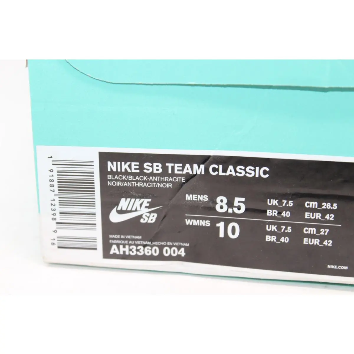 Nike shoes - Nike SB Team Classic - Team Classic - AH3360-004 - Black (UPC: 191887124023) 3