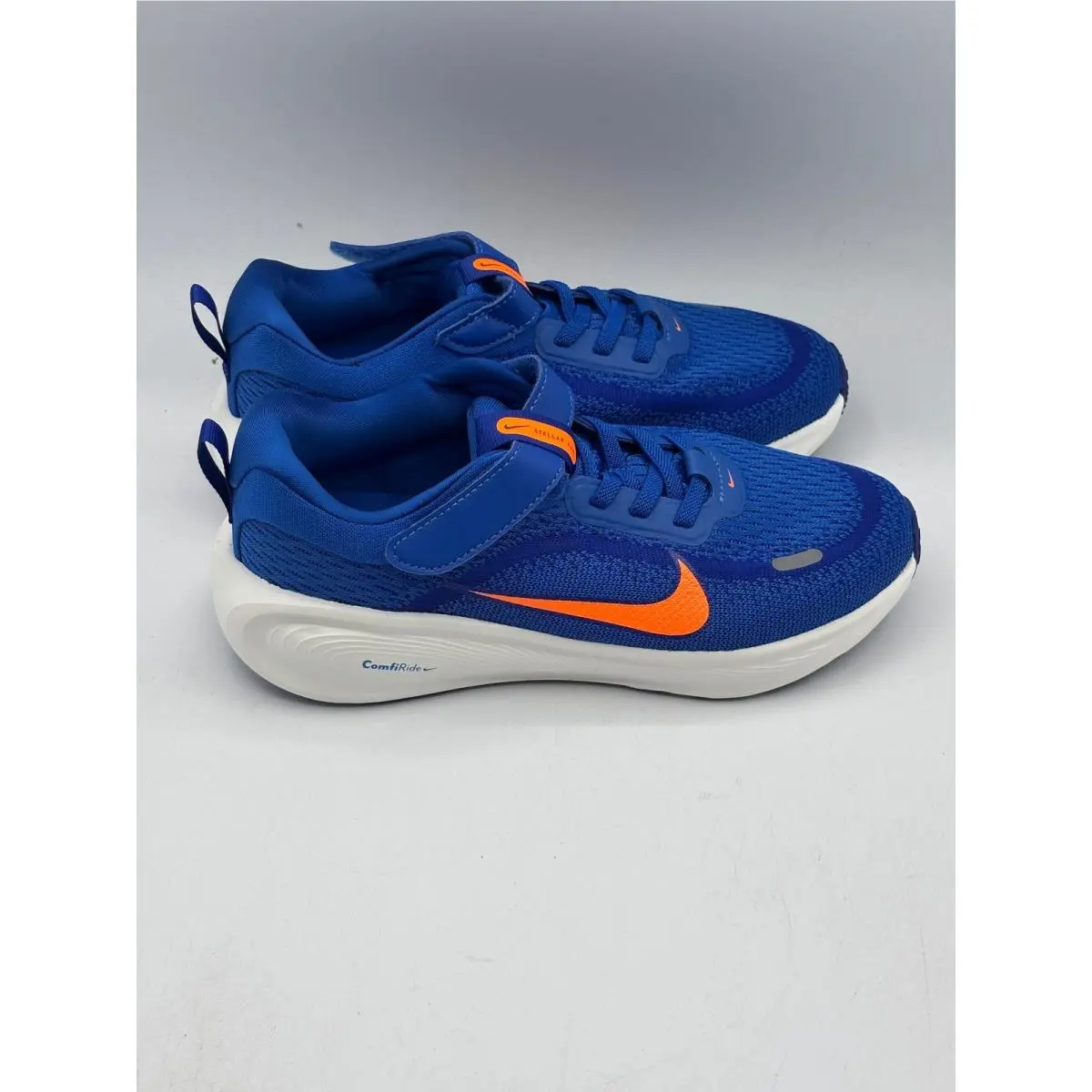 Nike Stellar Ride Psv Kids 2Y Blue Orange Hook Loop Running Shoes HQ3267-400