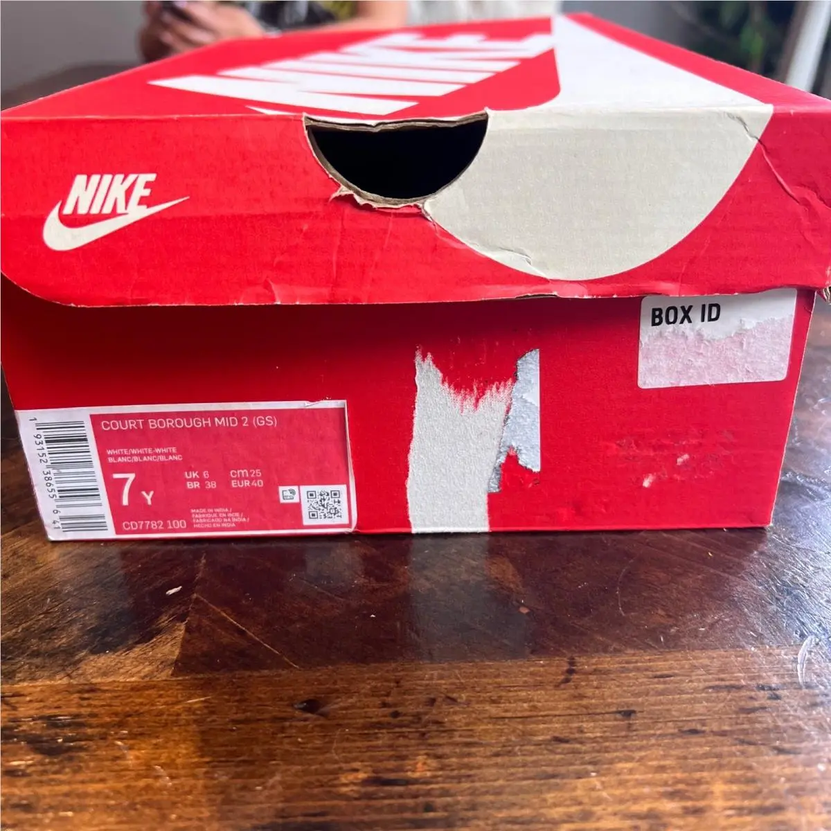 Nike shoes - Nike Court Borough Mid 2 (GS) - White 10