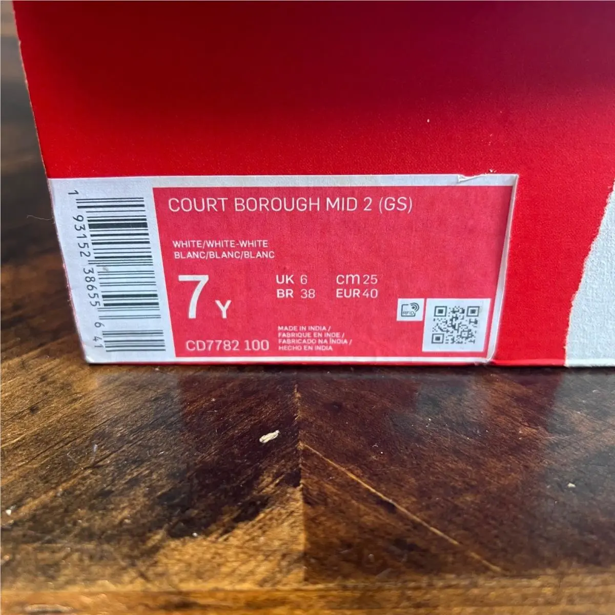 Nike shoes - Nike Court Borough Mid 2 (GS) - White 11