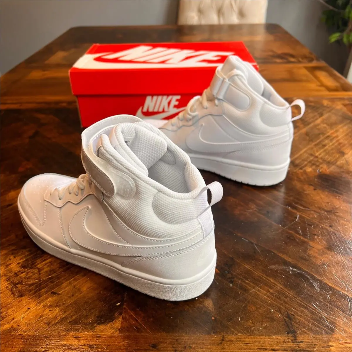 Nike shoes - Nike Court Borough Mid 2 (GS) - White 3